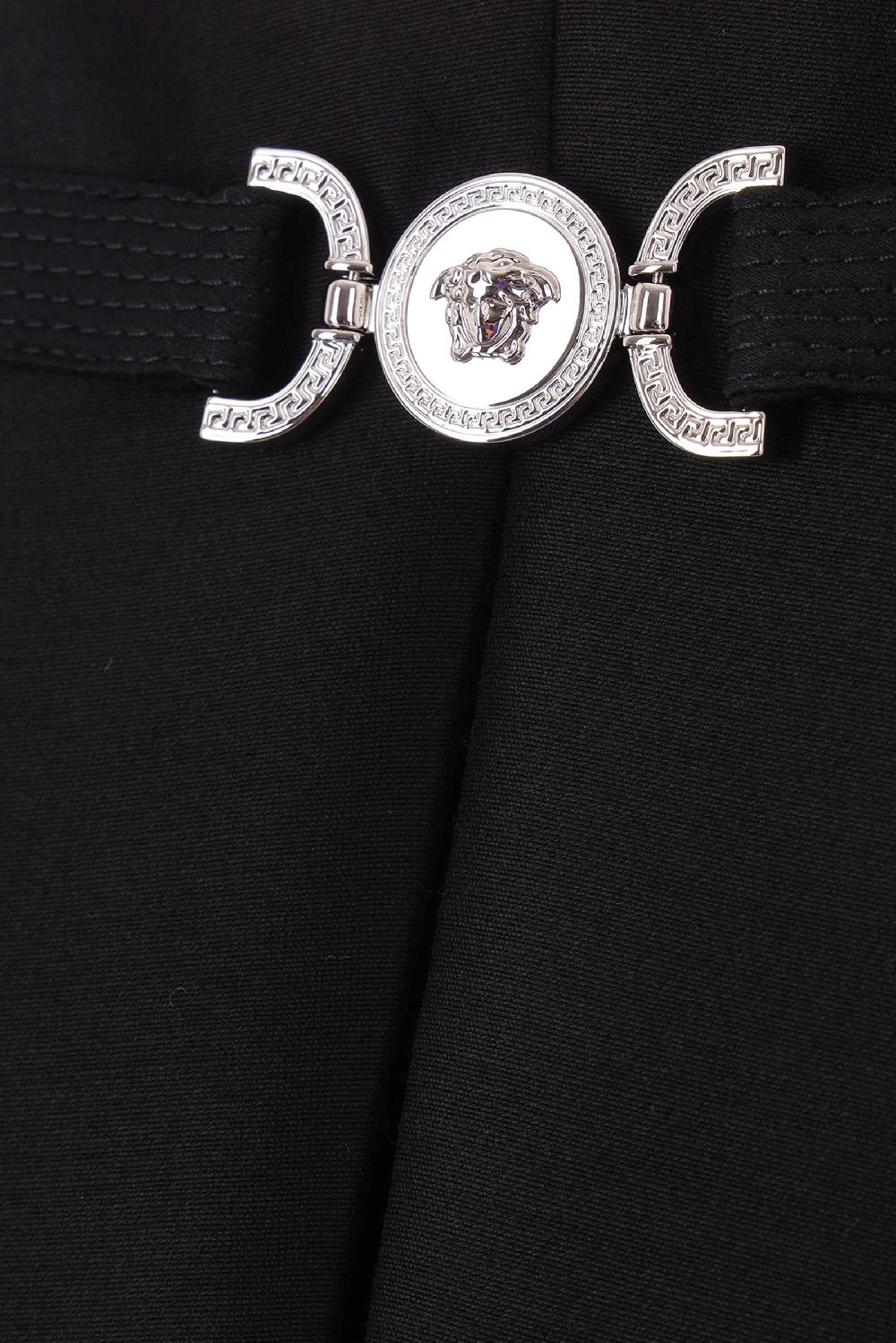 VERSACE top bustier in lana e seta con fibbia Medusa Latest fashion