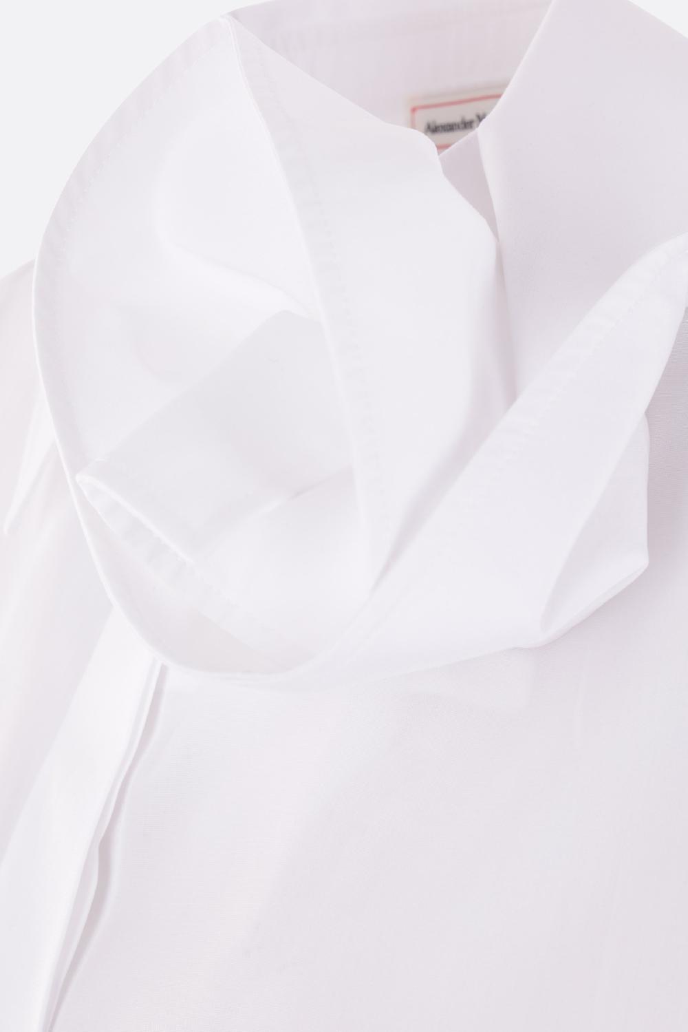 ALEXANDER McQUEEN camicia in popeline Orchid Grandi sconti