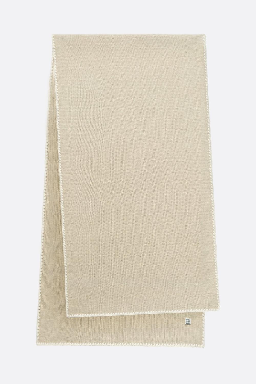 TOTEME sciarpa in lana e cashmere con ricamo Bestseller