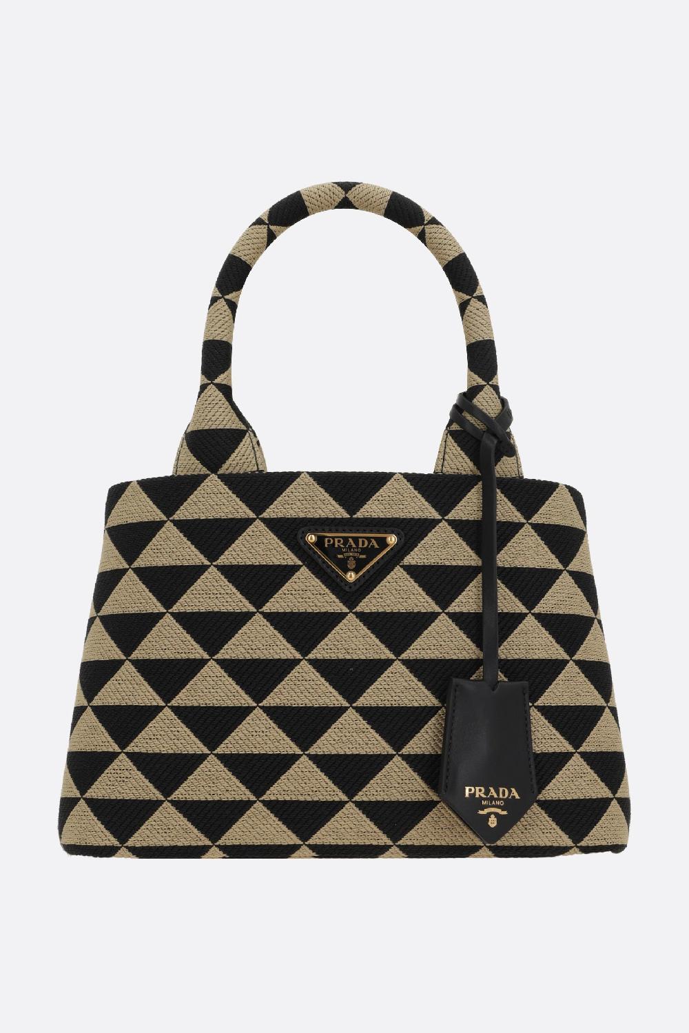 PRADA borsa shopping Prada Symbole small in jacquard