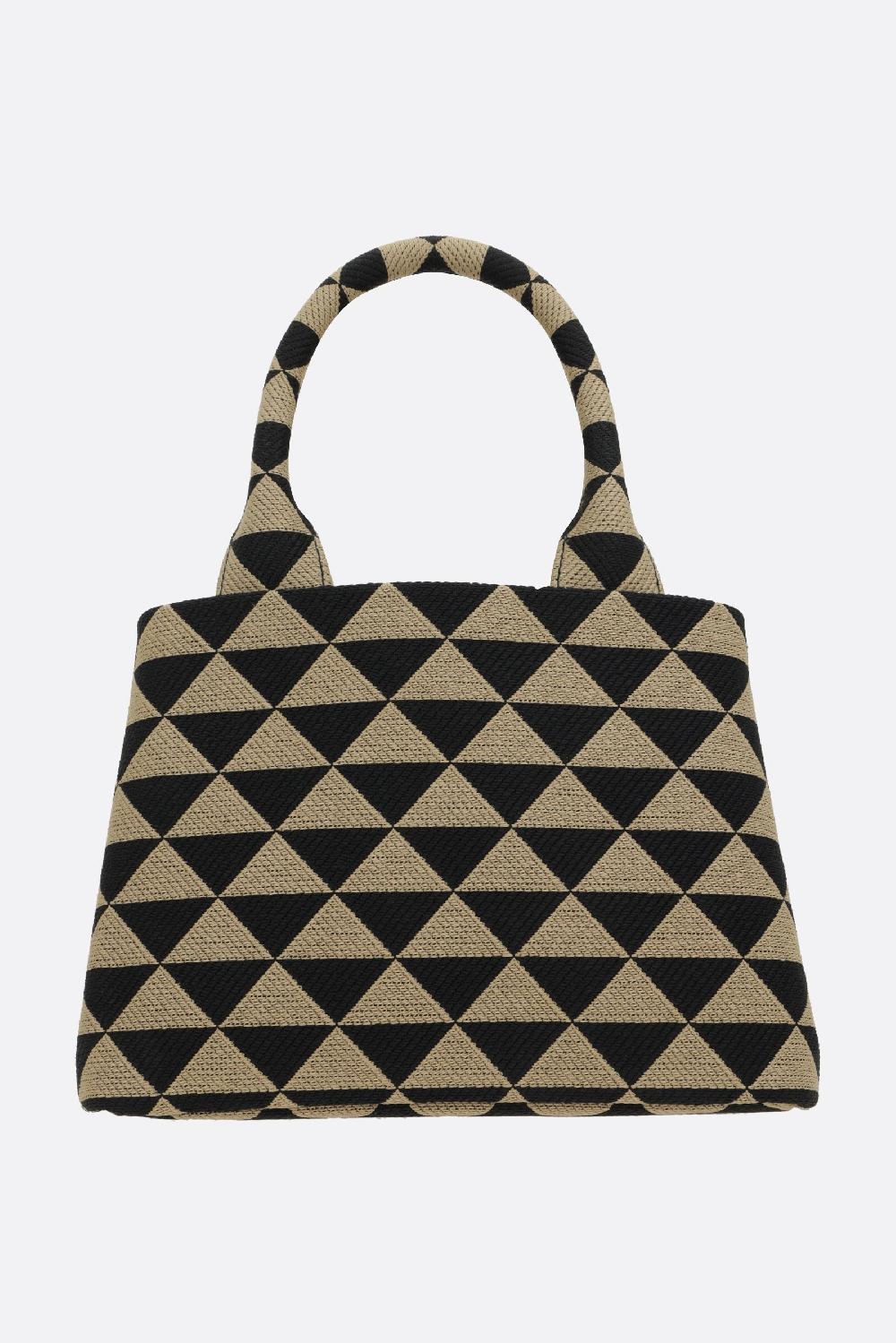 PRADA borsa shopping Prada Symbole small in jacquard Offerte stagionali
