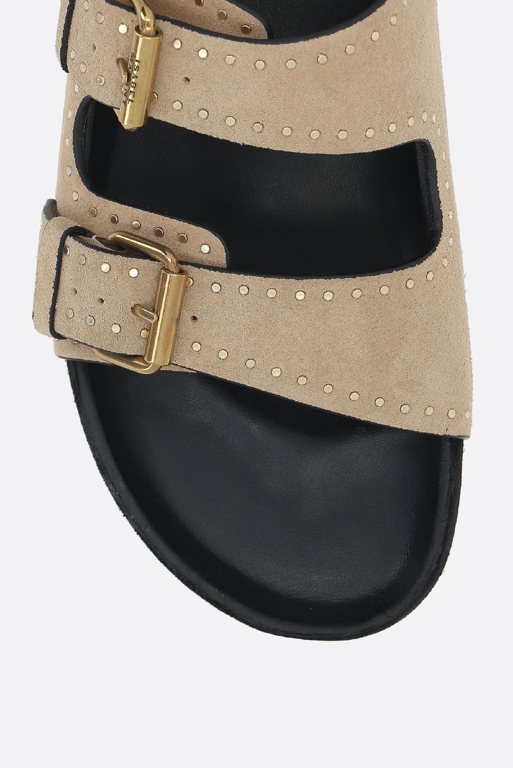 ISABEL MARANT sandalo flat Lennyo in suede Prezzo basso