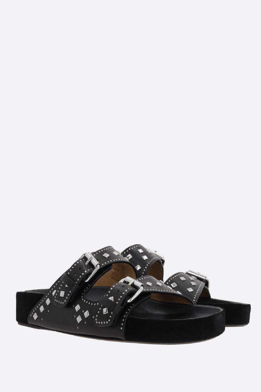 ISABEL MARANT sandalo flat Lennyo in pelle liscia ACQUISTA ORA