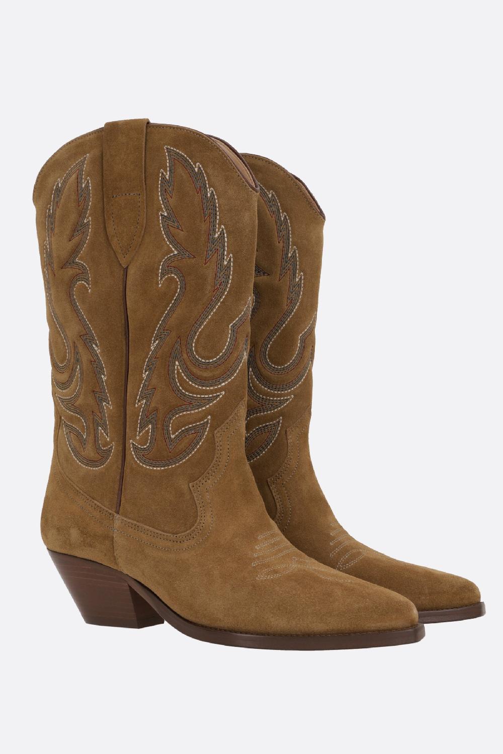 ISABEL MARANT stivaletto texano Duerto in suede Ultimo giorno