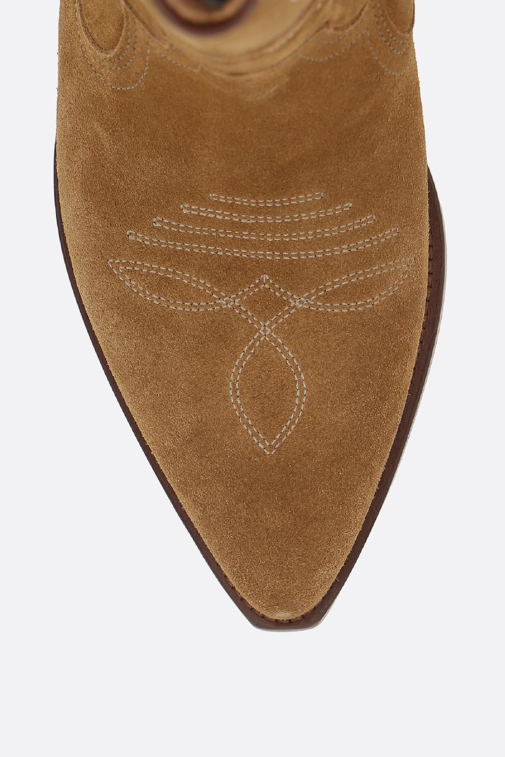 ISABEL MARANT stivaletto texano Duerto in suede Ultimo giorno