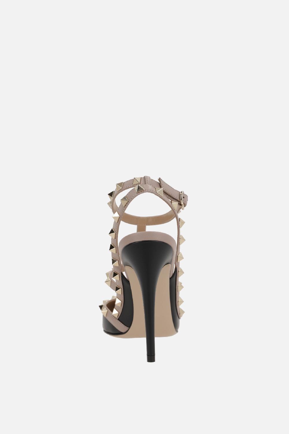 VALENTINO GARAVANI slingback Rockstud in pelle liscia Fino al 65% di sconto