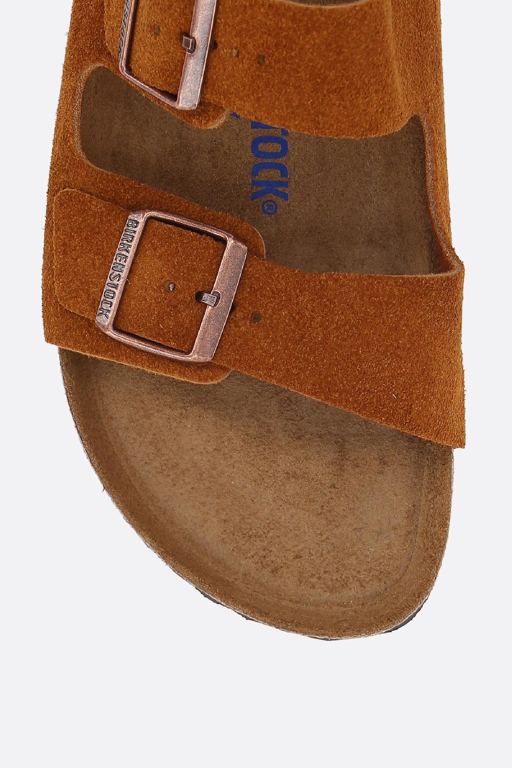 BIRKENSTOCK sandalo flat Arizona BS in suede (Narrow Fit) Offerta speciale della fabbrica