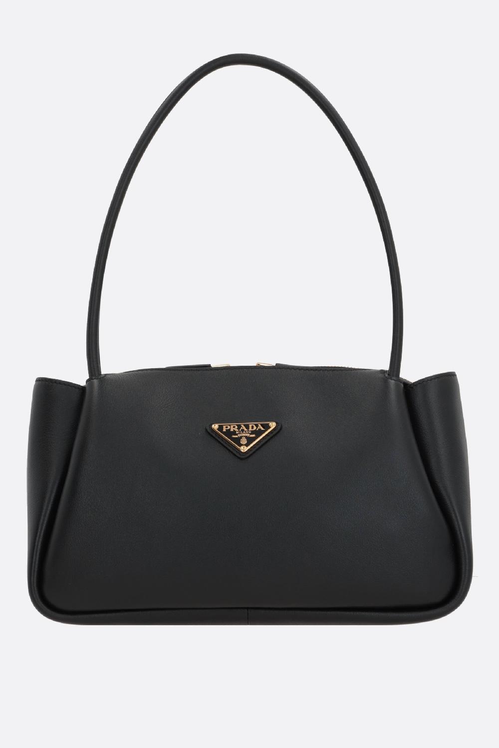 PRADA borsa a mano media in pelle martellata