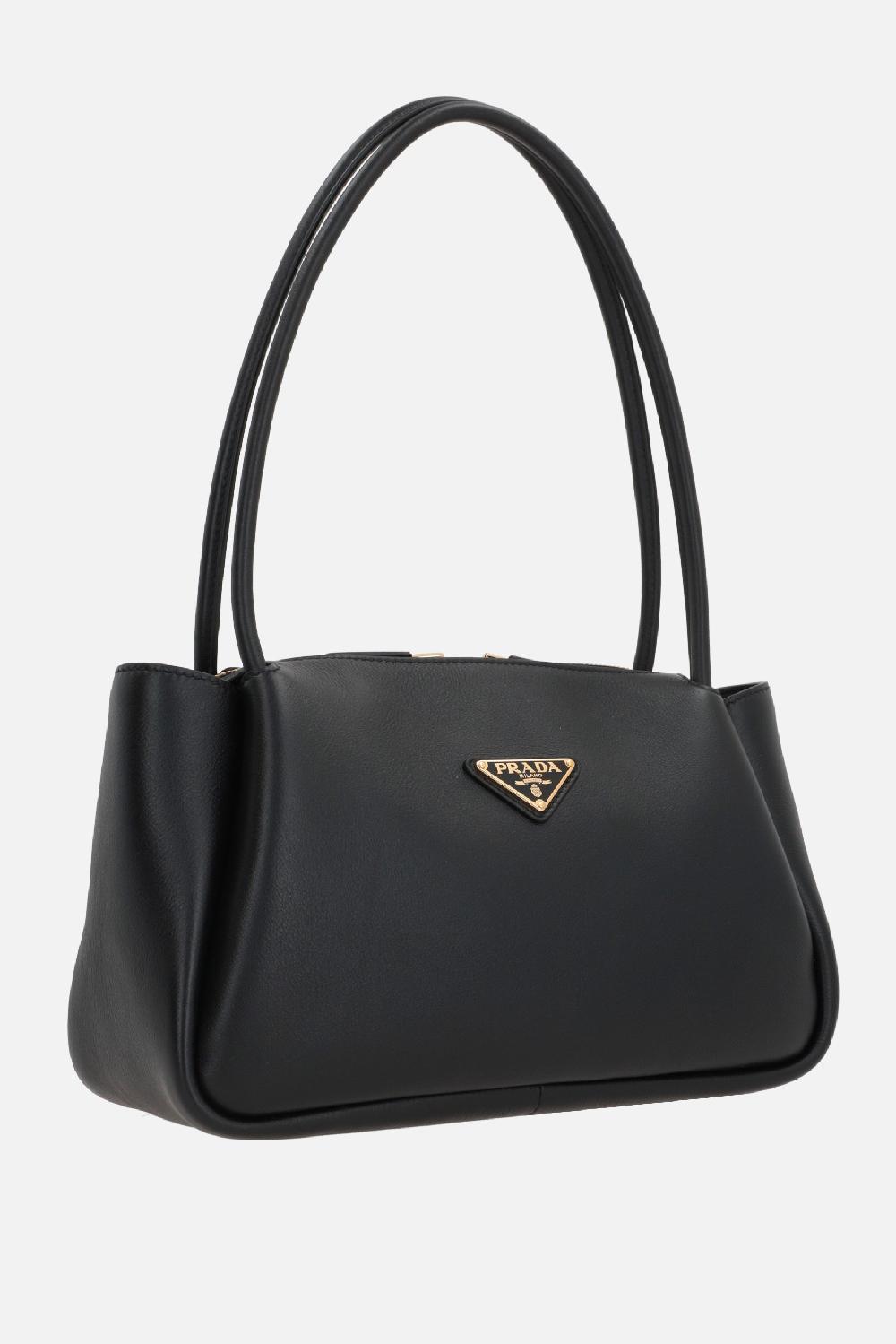 PRADA borsa a mano media in pelle martellata Discount Store per i nuovi prodotti