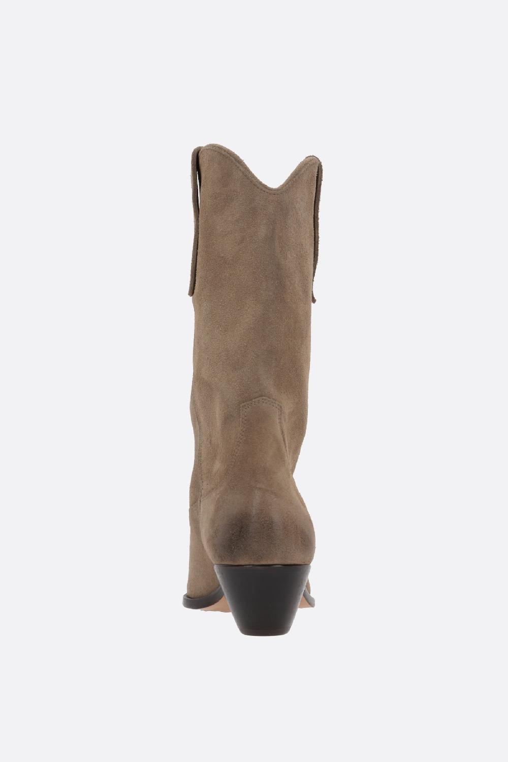 ISABEL MARANT stivaletto texano Duerto in suede Super sconto