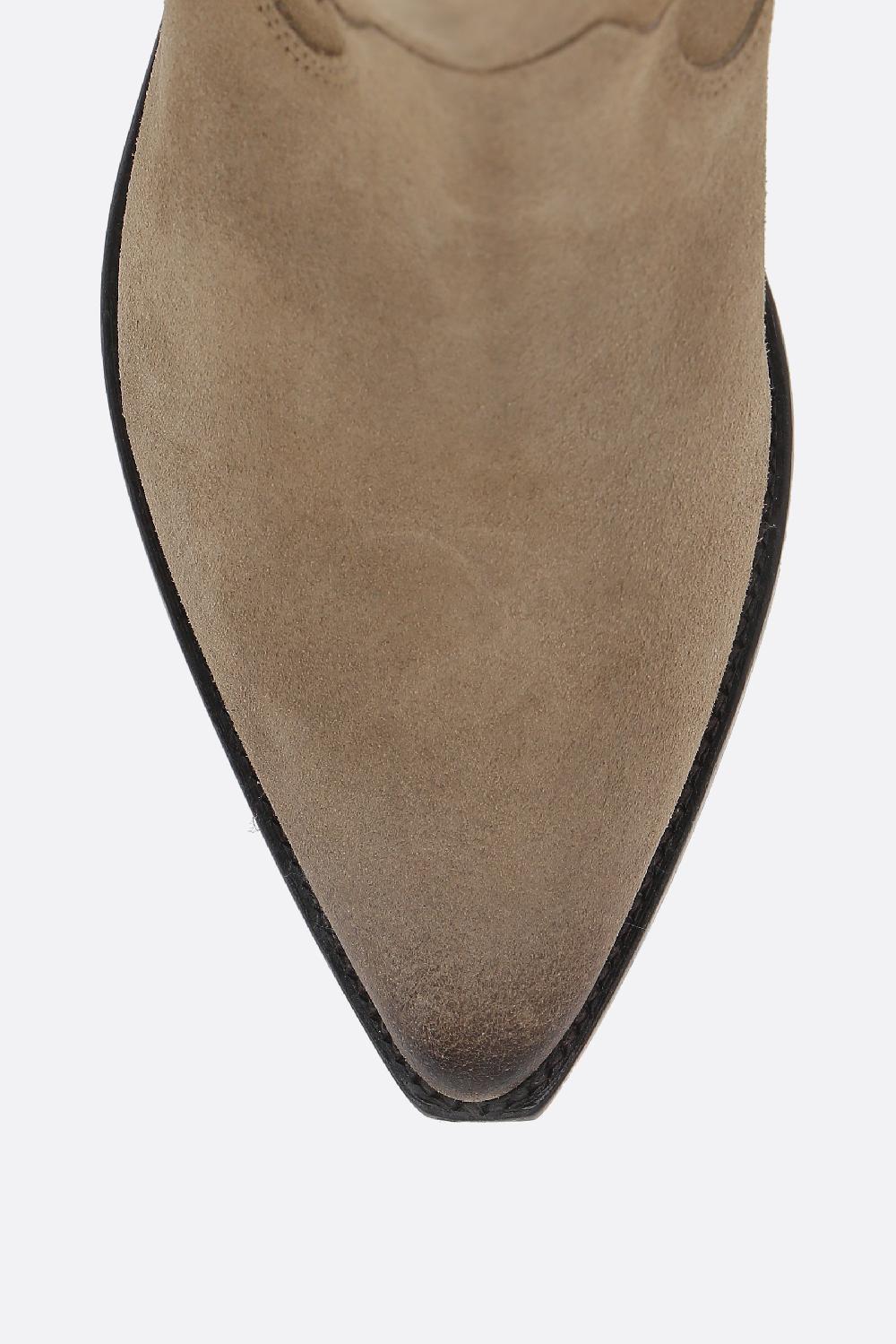 ISABEL MARANT stivaletto texano Duerto in suede Super sconto