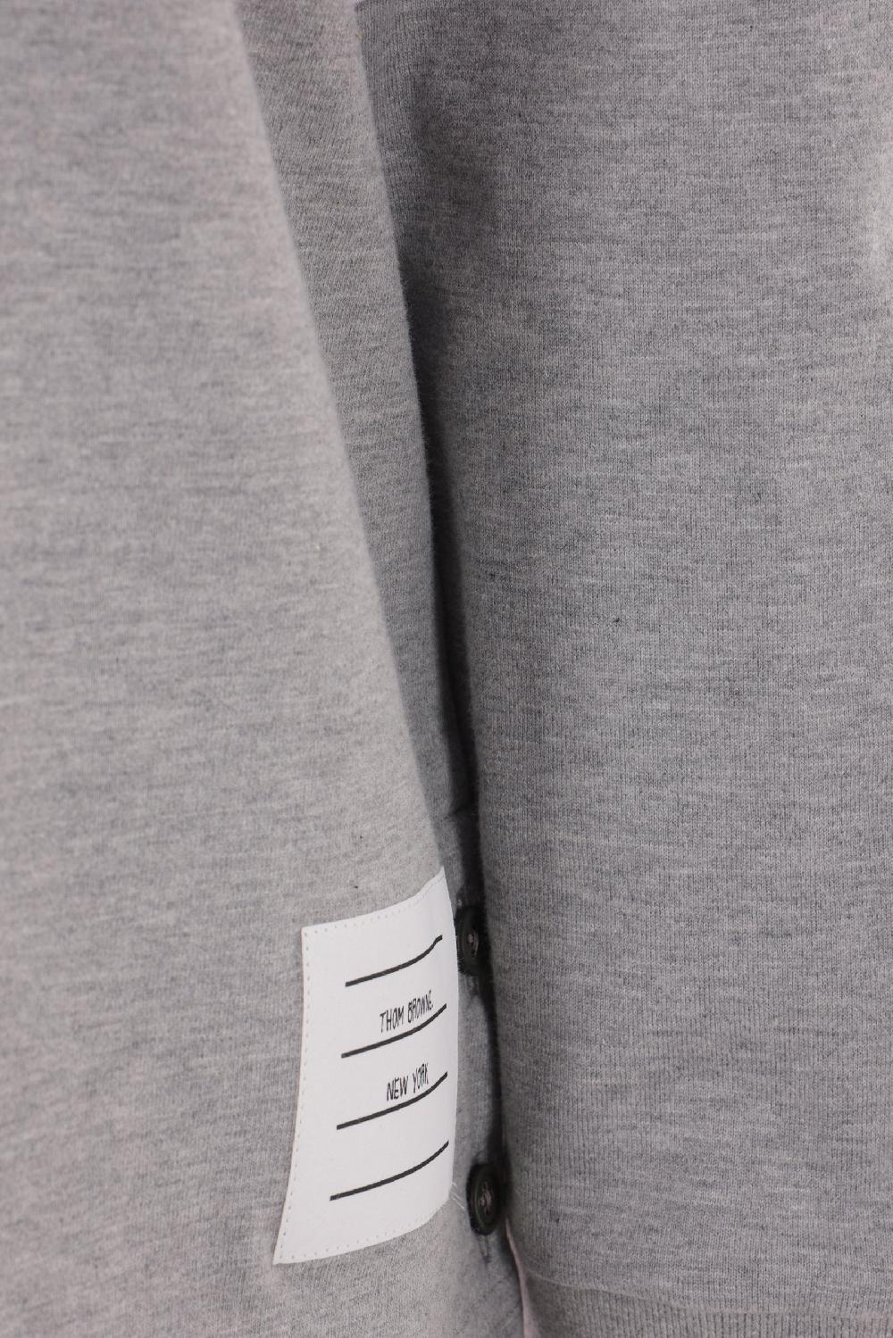 THOM BROWNE t-shirt a maniche lunghe in cotone con dettaglio 4-bar Enormi sconti