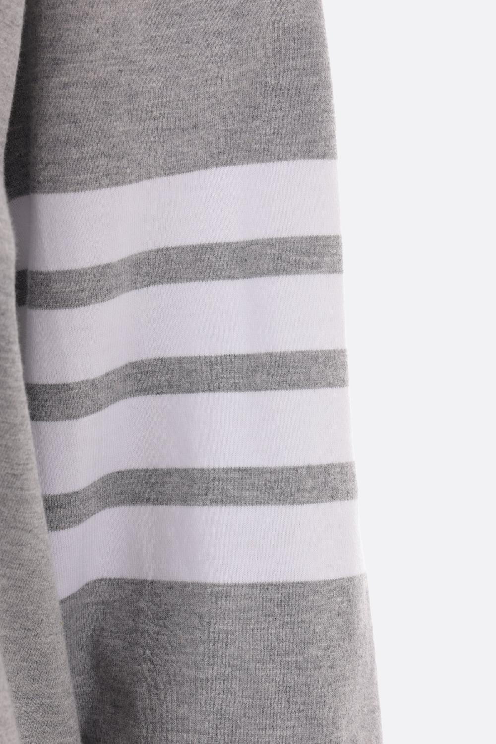 THOM BROWNE t-shirt a maniche lunghe in cotone con dettaglio 4-bar Enormi sconti