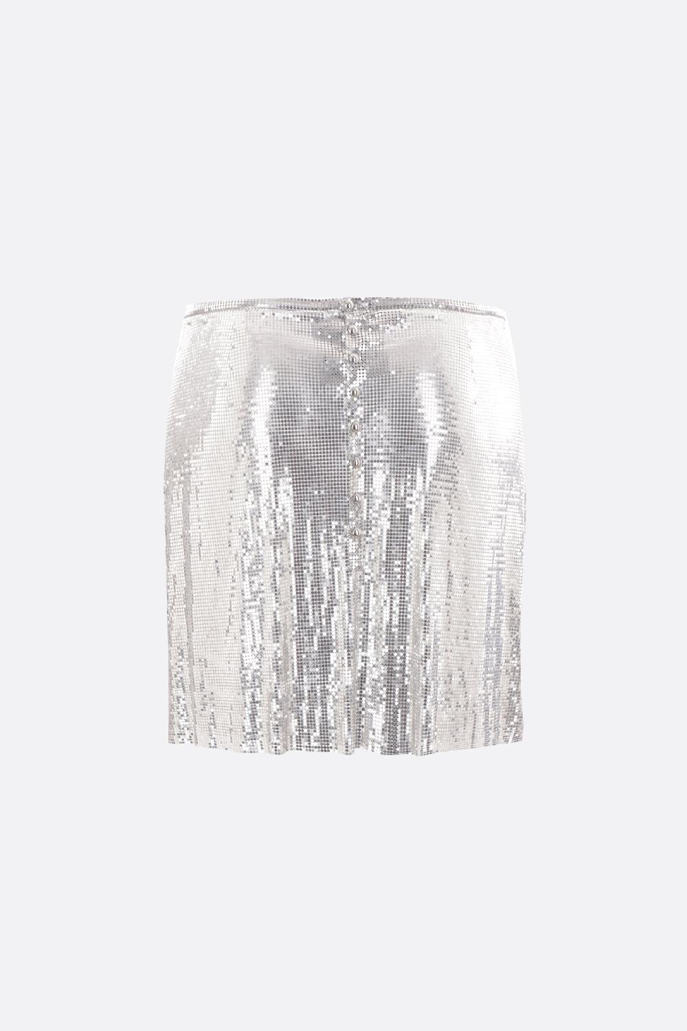 RABANNE minigonna in maglia metallica 50% di sconto con spedizione gratuita