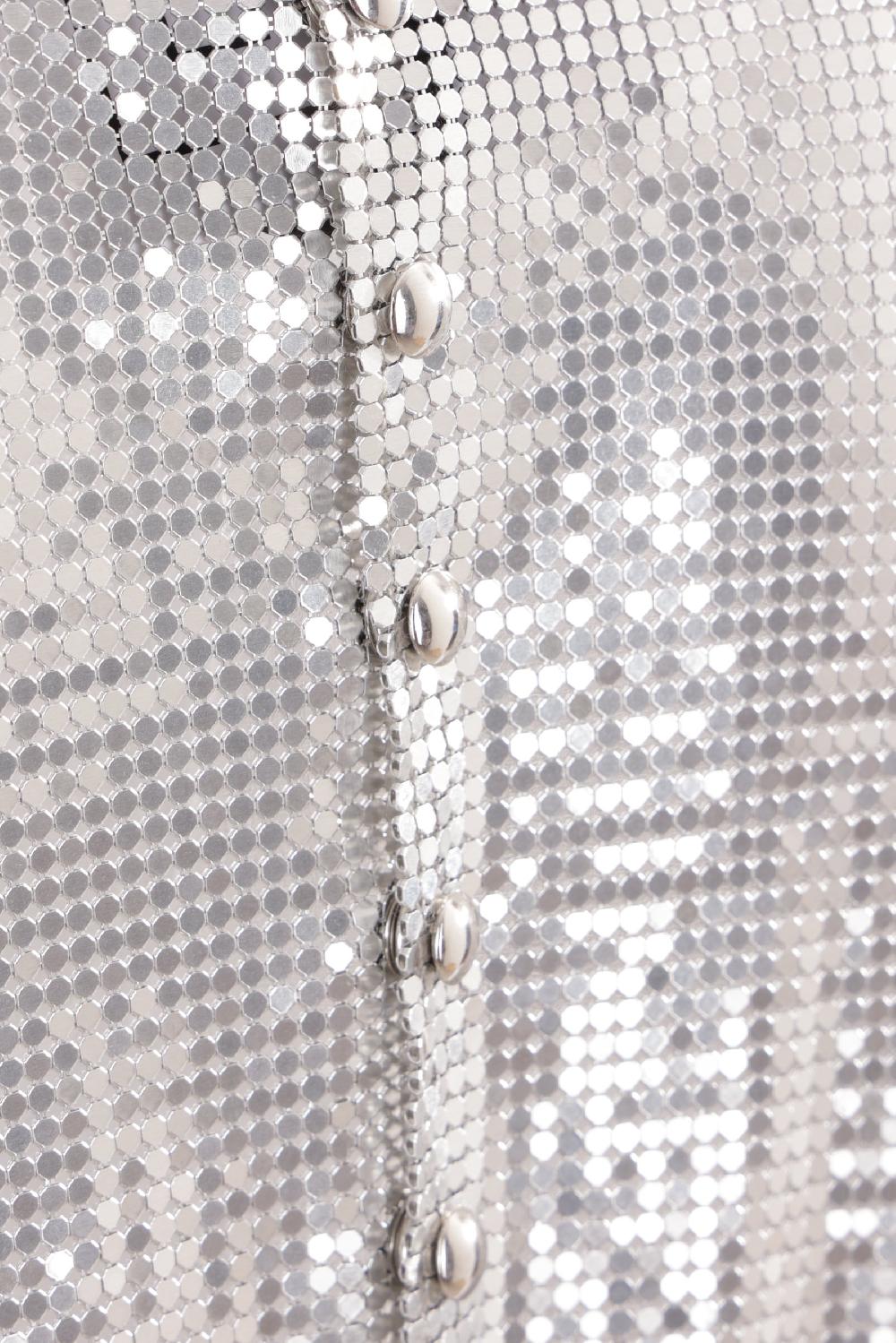 RABANNE minigonna in maglia metallica 50% di sconto con spedizione gratuita