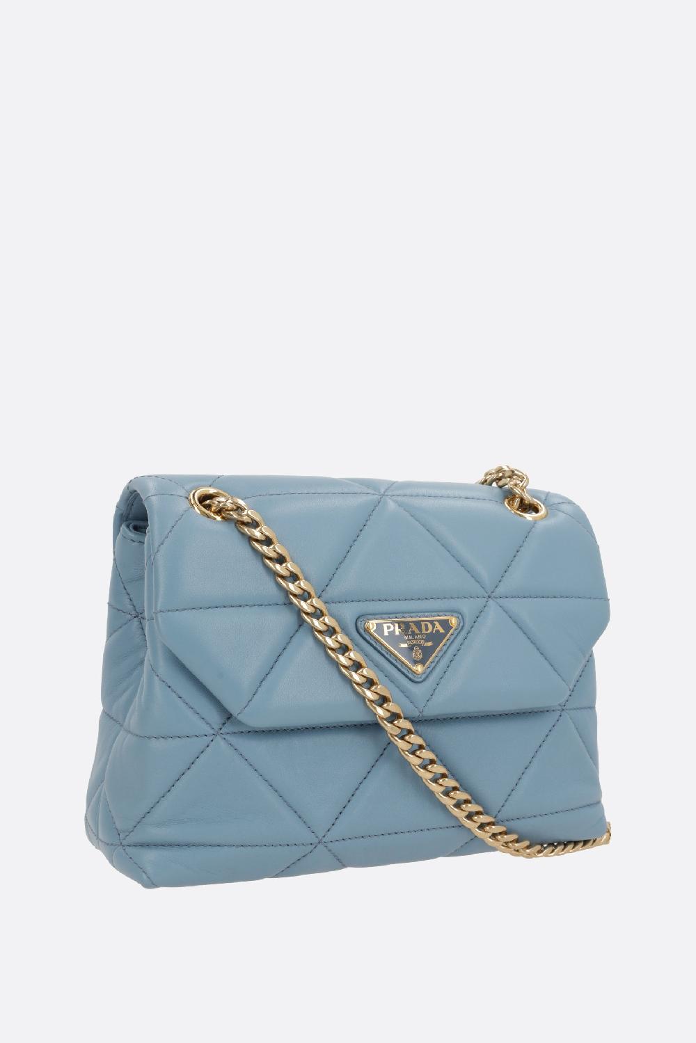 PRADA borsa a spalla in nappa matelassé Trasporto libero internazionale