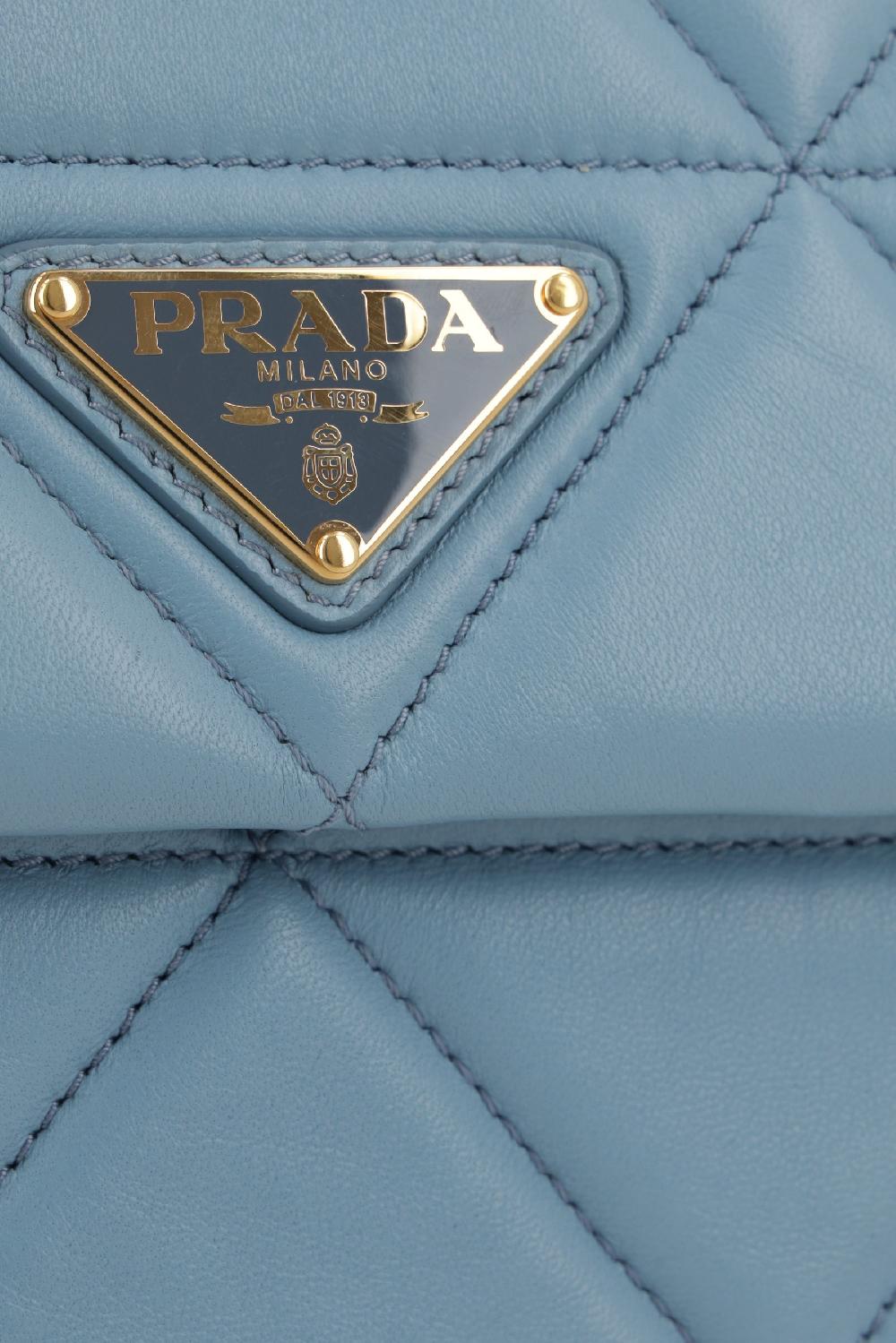 PRADA borsa a spalla in nappa matelassé Trasporto libero internazionale