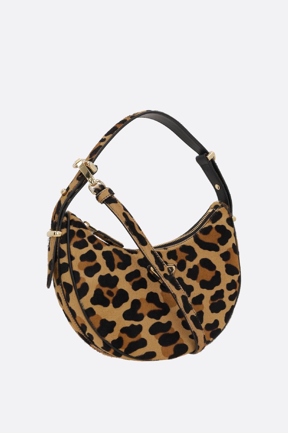 PRADA borsa a spalla Prada Arqué in cavallino stampa leopardo Limitato a 3 giorni