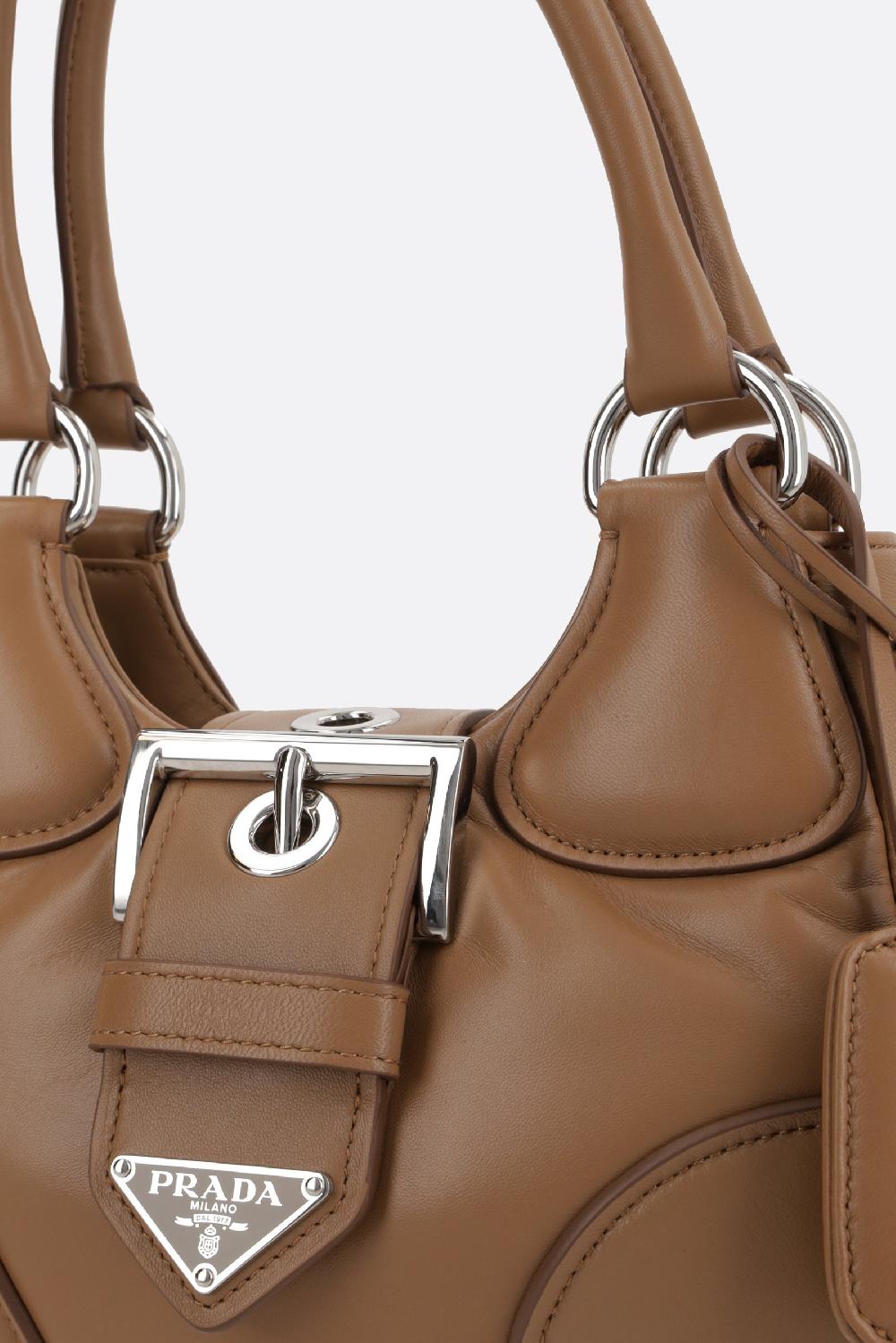 PRADA borsa a mano Prada Moon in nappa imbottita 50% di sconto per tempo limitato