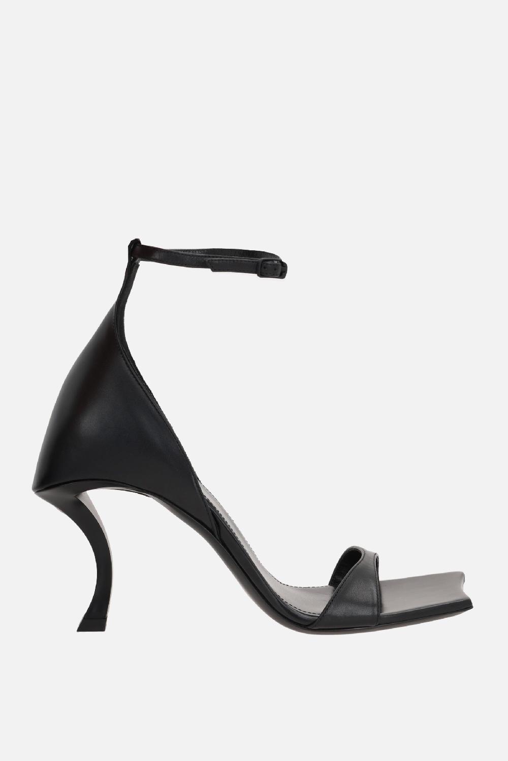 BALENCIAGA sandalo Hourglass in pelle liscia