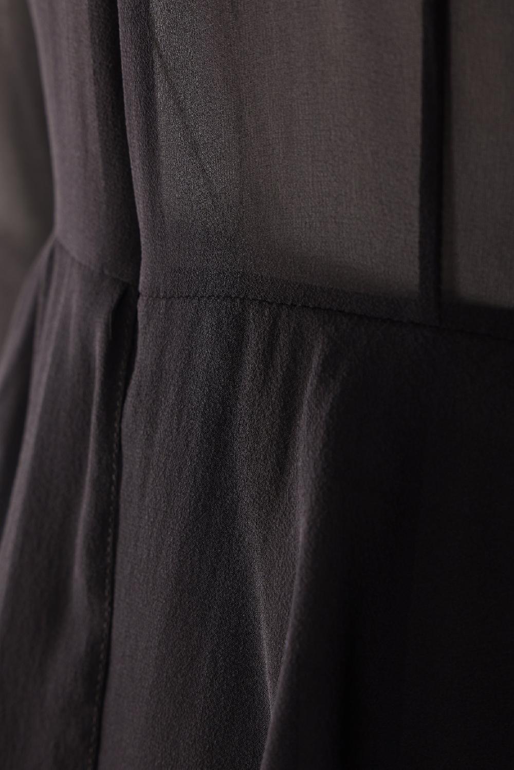 ALESSANDRA RICH abito lungo in georgette e pizzo Qualità Garantita