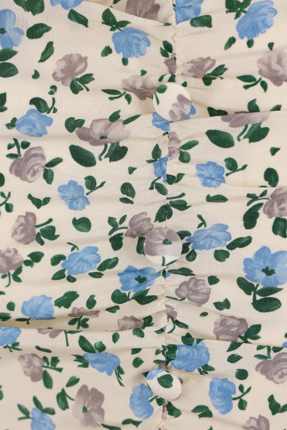 ALESSANDRA RICH miniabito in seta stampa floreale Consegna Veloce