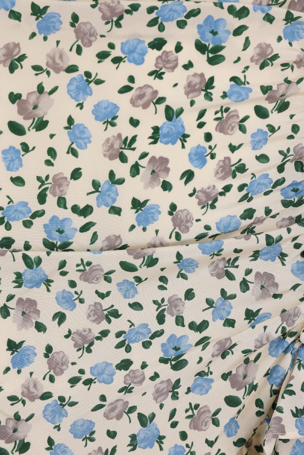 ALESSANDRA RICH miniabito in seta stampa floreale Consegna Veloce