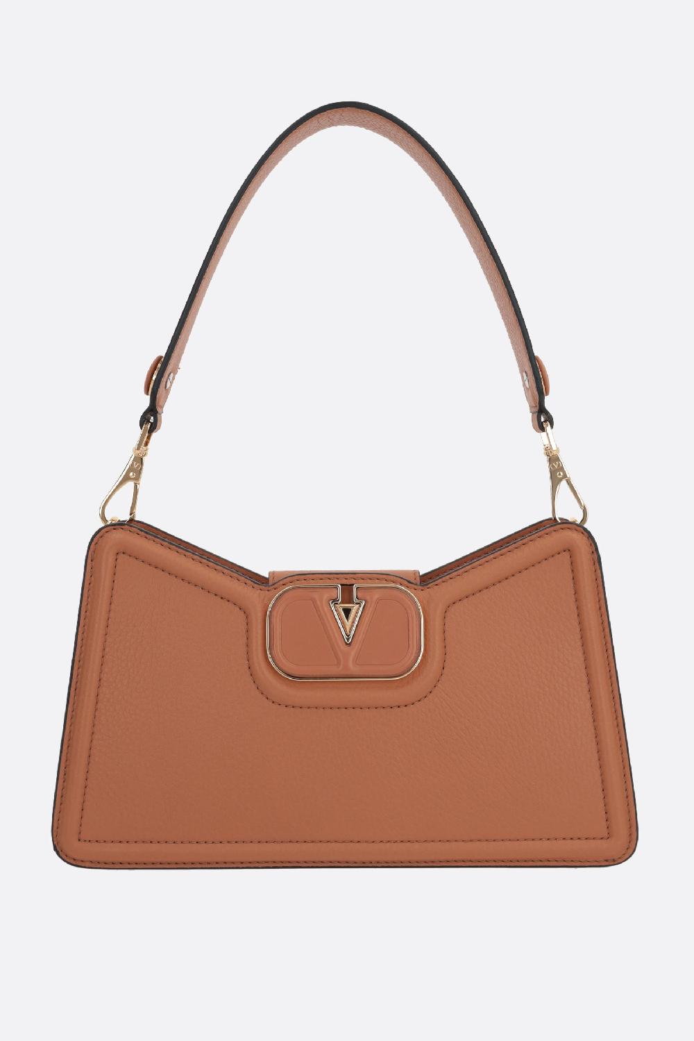 VALENTINO GARAVANI borsa a tracolla Vlogo Leather in pelle martellata