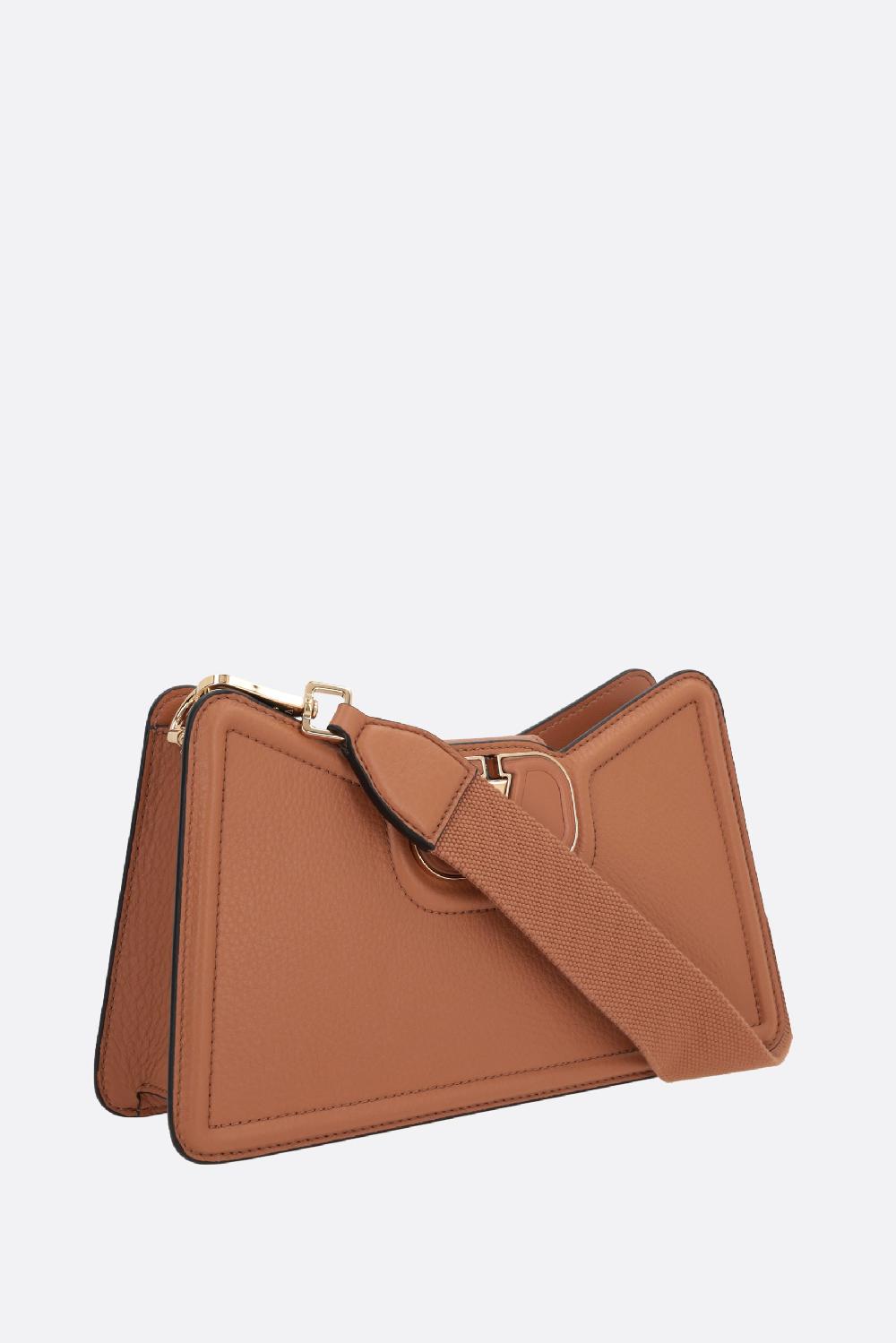 VALENTINO GARAVANI borsa a tracolla Vlogo Leather in pelle martellata Saldi