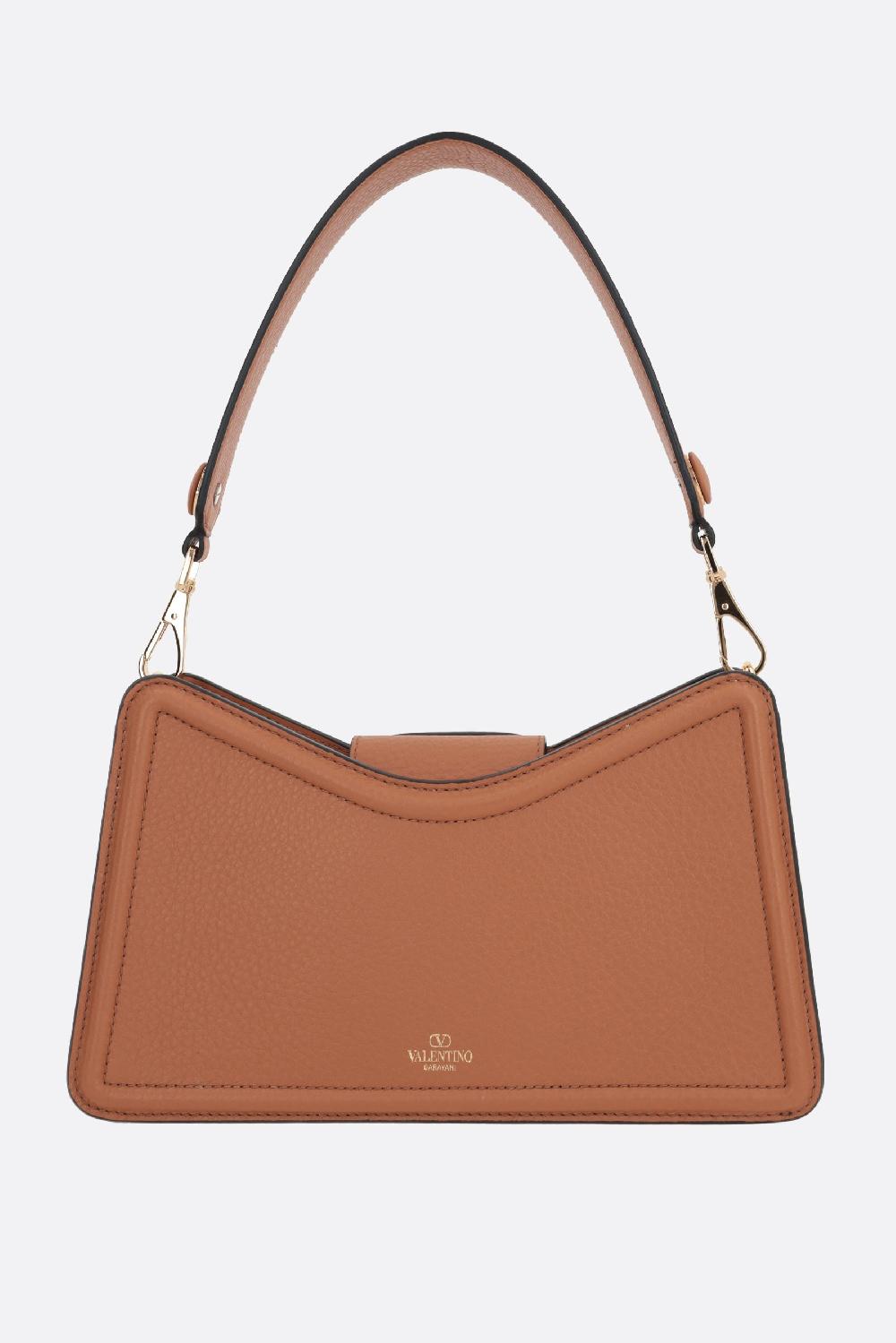 VALENTINO GARAVANI borsa a tracolla Vlogo Leather in pelle martellata Saldi