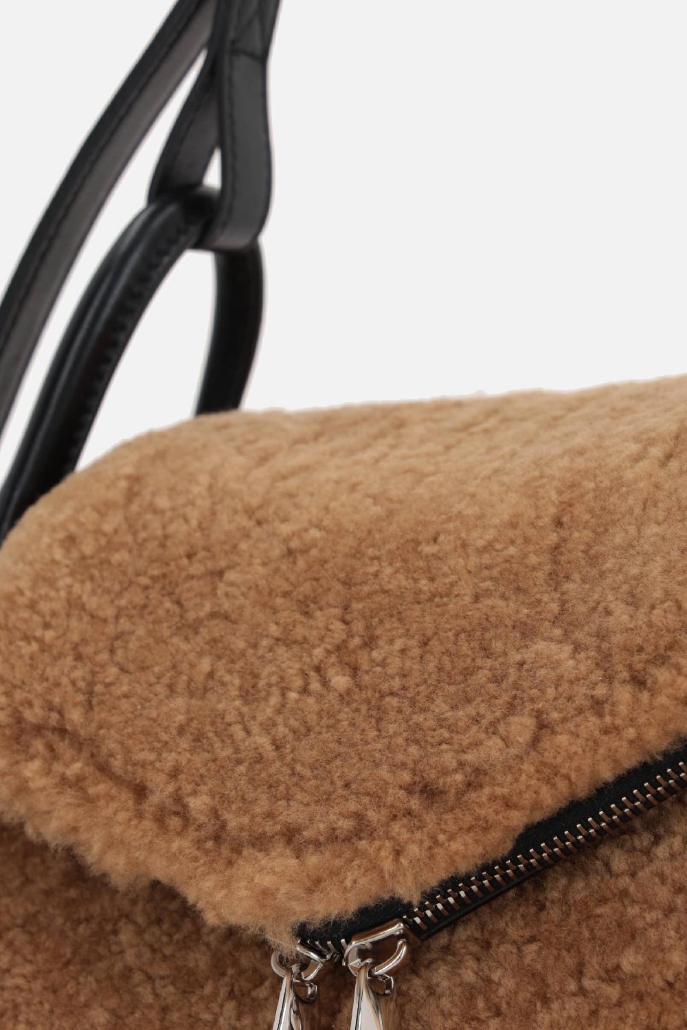 AMINA MUADDI borsa a mano Gemini in shearling Vendita Calda