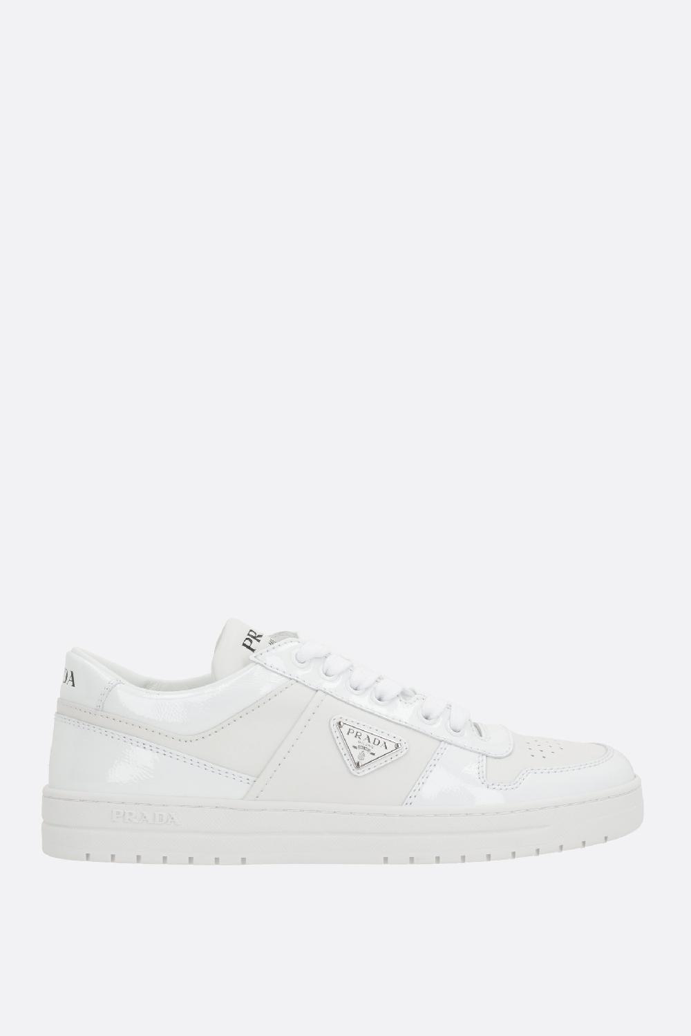 PRADA sneaker Downtown in pelle liscia e naplak