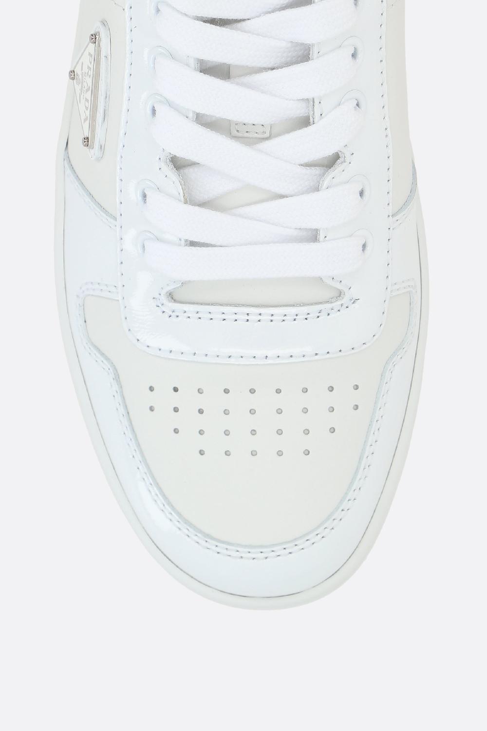 PRADA sneaker Downtown in pelle liscia e naplak In Saldo