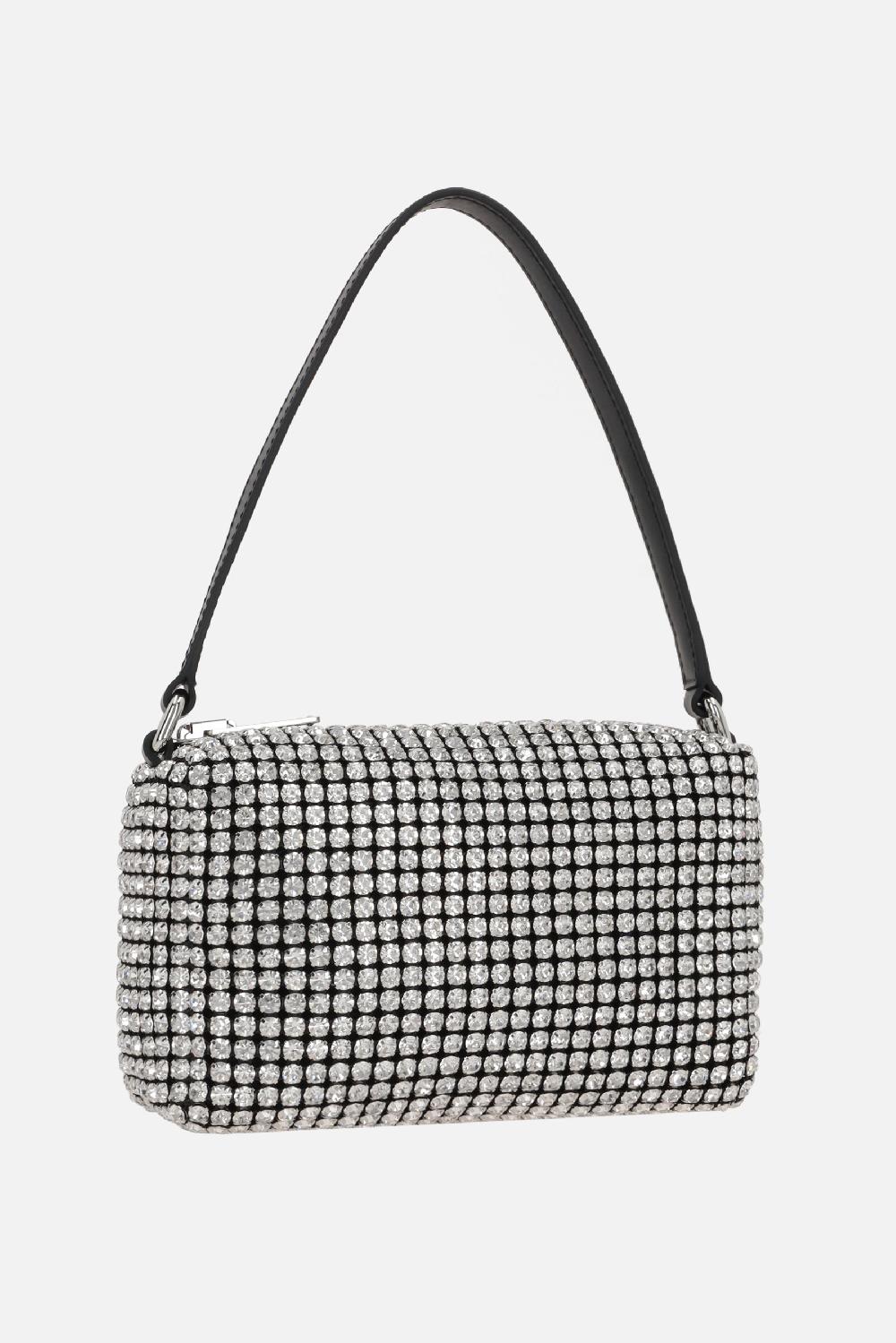 ALEXANDER WANG borsa a mano Heiress media in rete con strass Sconto di tempo limitato