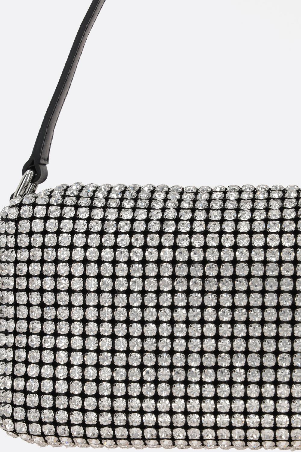 ALEXANDER WANG borsa a mano Heiress media in rete con strass Sconto di tempo limitato