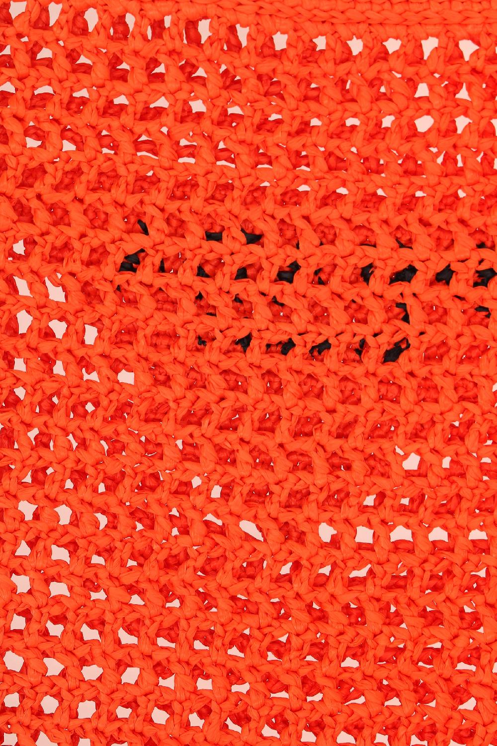 PRADA borsa shopping in rafia sintetica ricamo logo Negozio online di fabbrica