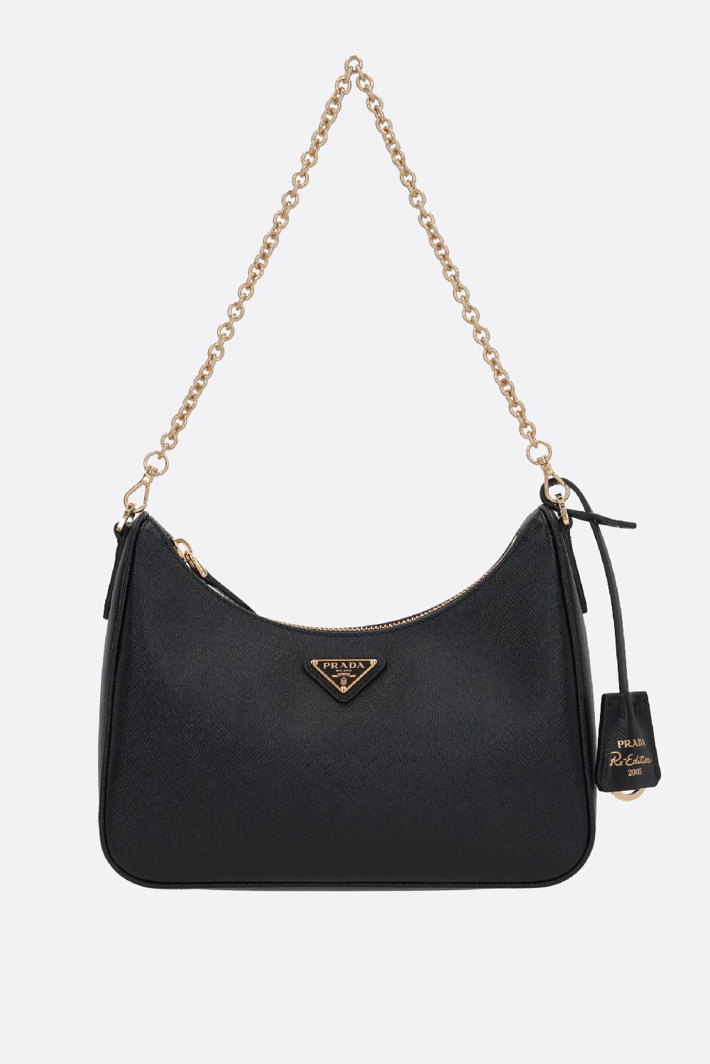 PRADA borsa a spalla Prada Re-Edition 2005 in pelle Saffiano Lux
