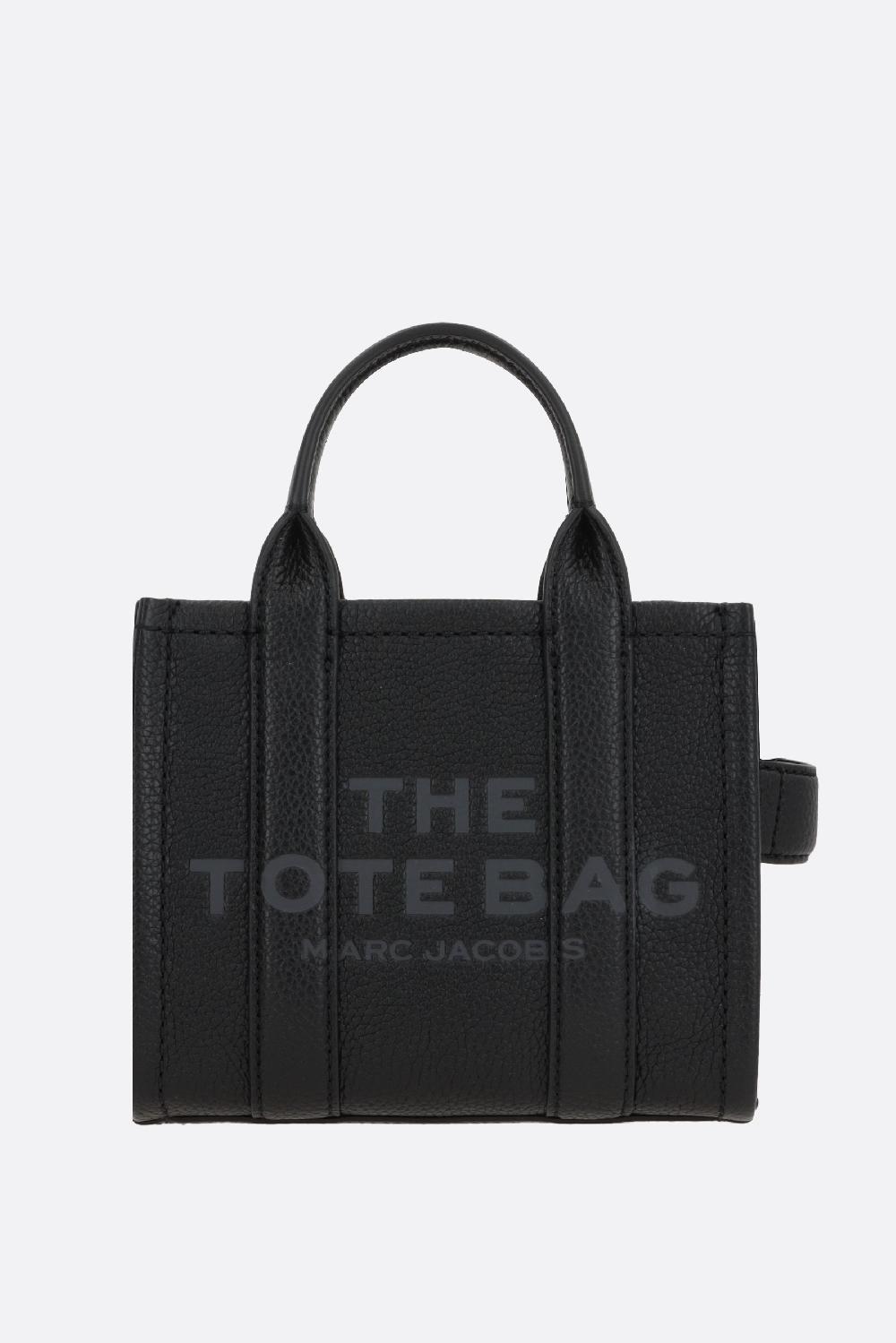 MARC JACOBS borsa The Mini Tote in pelle martellata