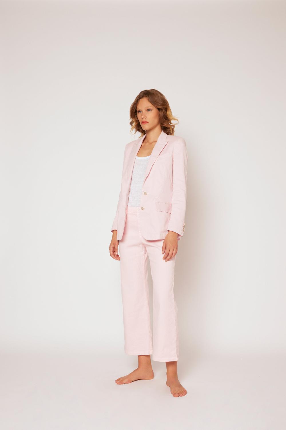 120% Lino Two buttons linen jacket Fino Al -60%