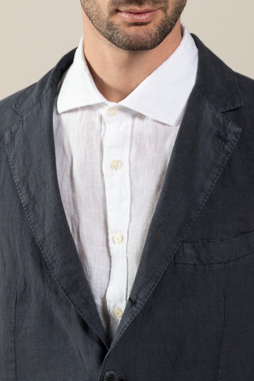 120% Lino Man Blazer In Saldo