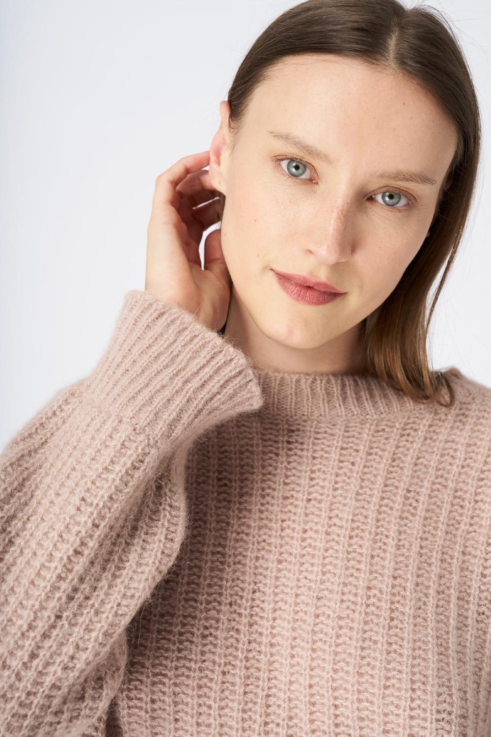 120% Lino Ribbed Cashmere Blend Sweater Offerta Pasqua