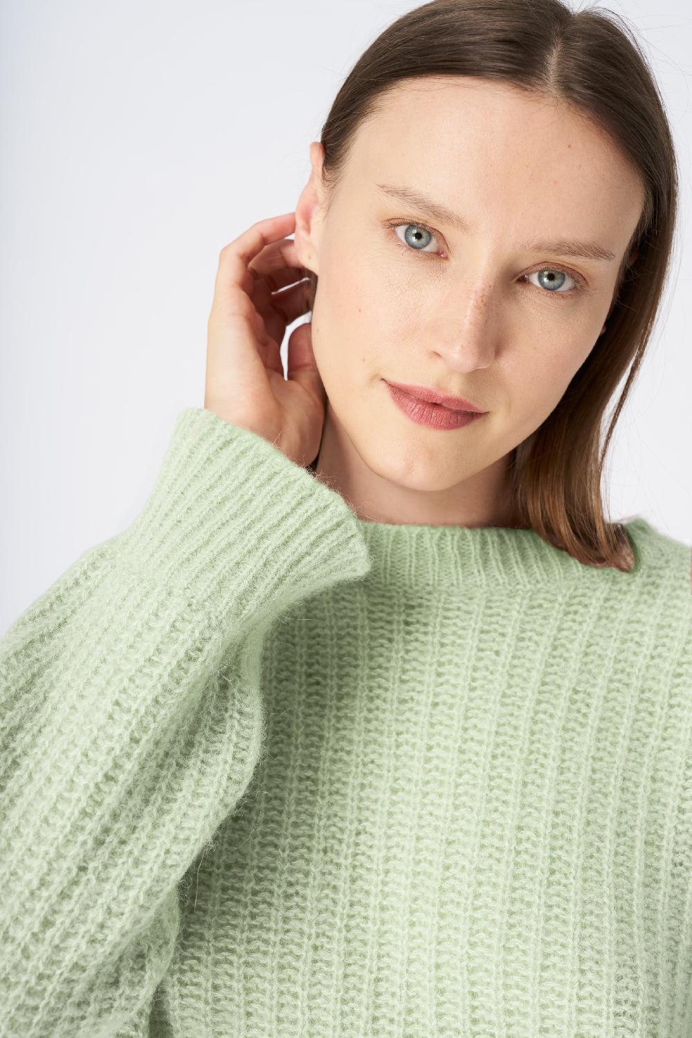 120% Lino Ribbed Cashmere Blend Sweater Offerta Pasqua