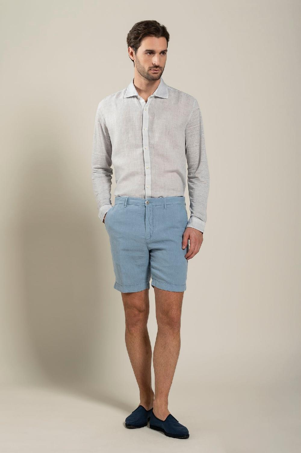 120% Lino Man Bermuda Short Vendita calda