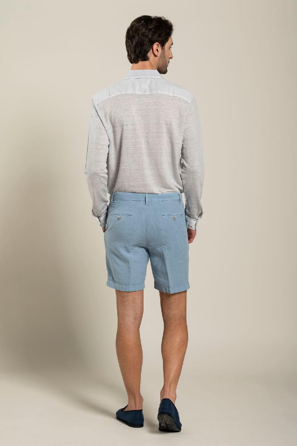 120% Lino Man Bermuda Short Vendita calda