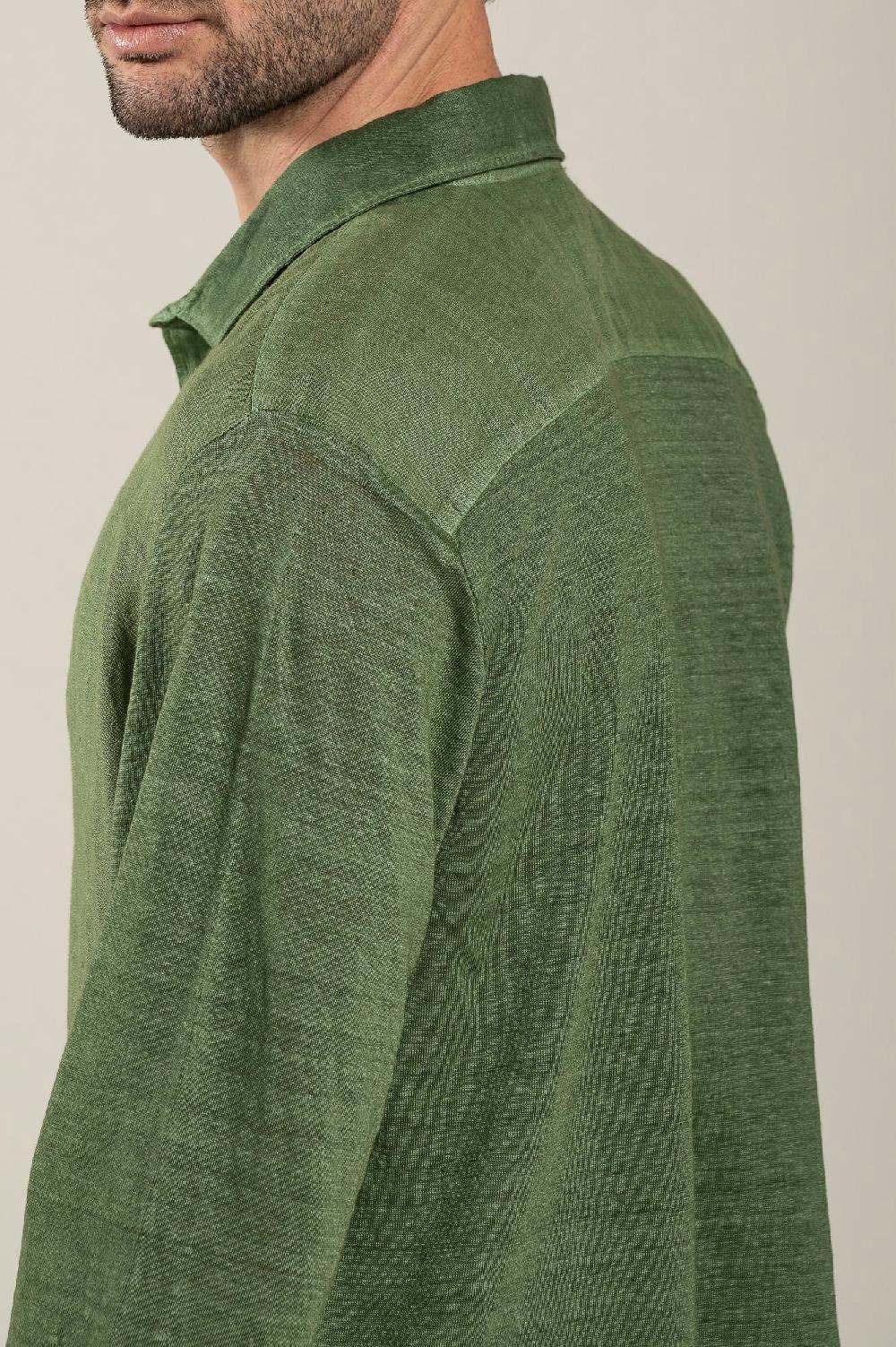 120% Lino Long Sleeve Man Shirt Offerta migliore