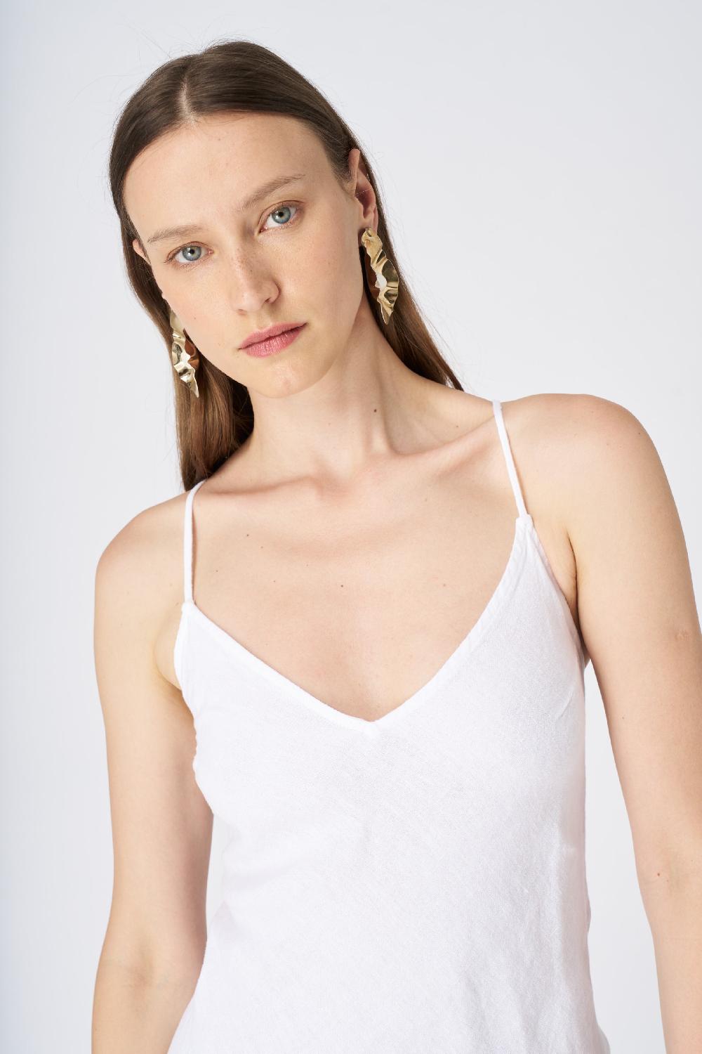 120% Lino Slip Dress Sconti VIP
