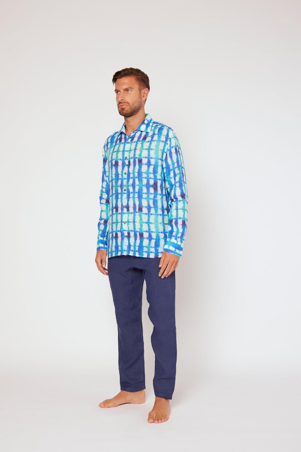 120% Lino Long Sleeve Slim Fit Rilascio limitato