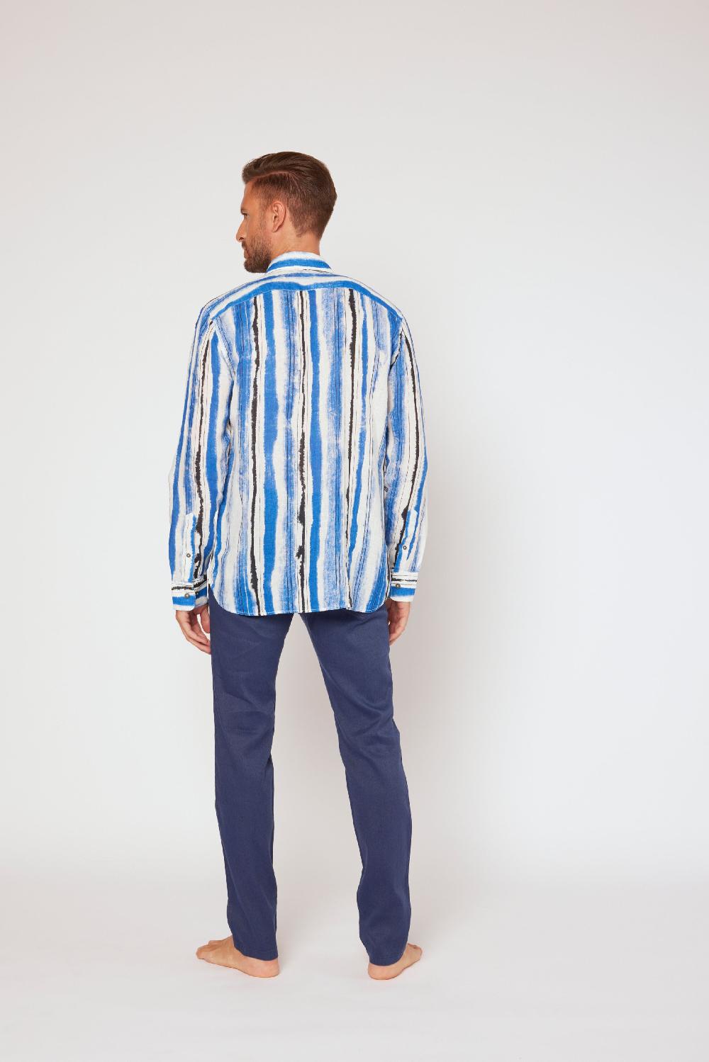 120% Lino Long sleeve slim fit shirt Ultimi tre giorni