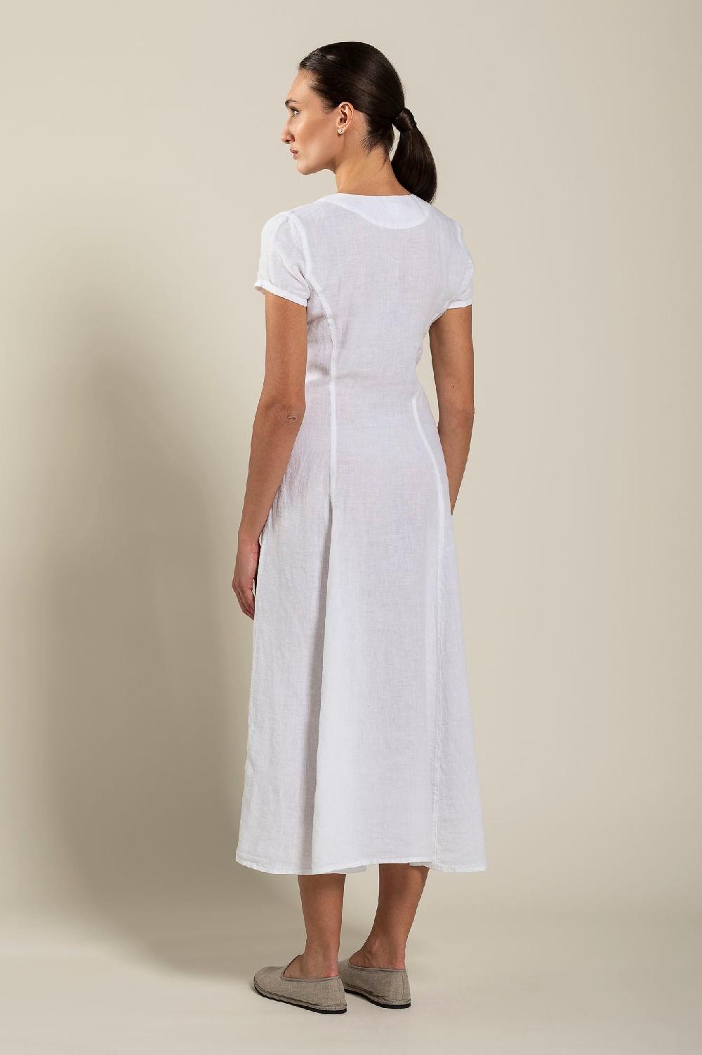 120% Lino Button Down Dress Duty-free