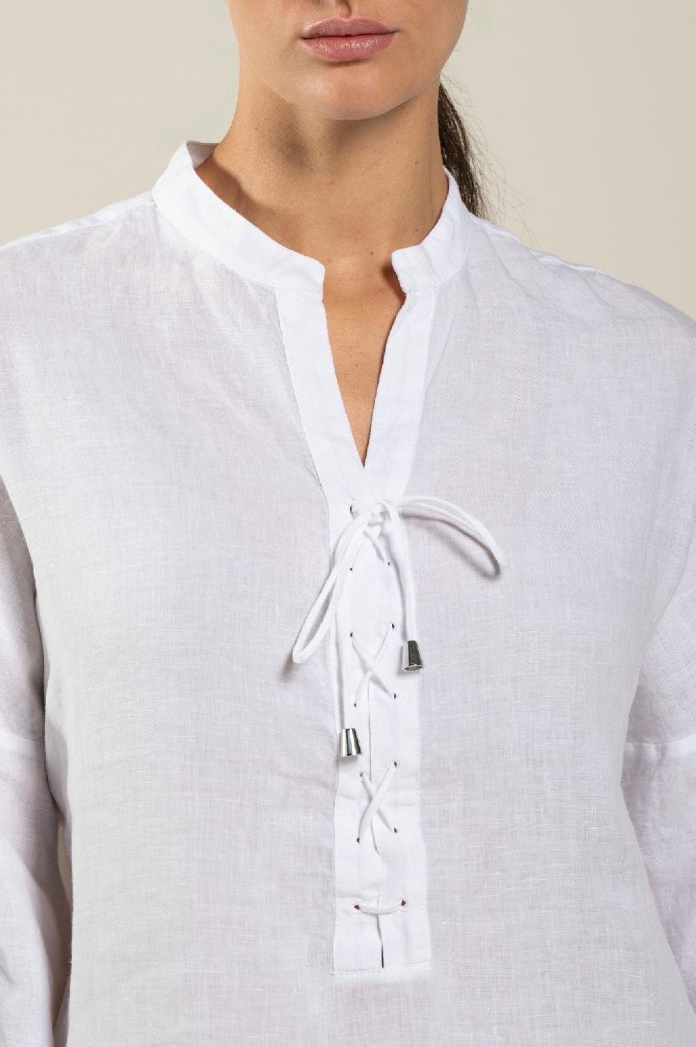 120% Lino Dress With Pockets Sconti questo mese